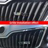 Для VRS Grill Sport Metal 3D наклейка для V/w Skoda Rapid Yeti, для Octavia Fabia, передняя решетка автомобиля, наклейки с эмблемами