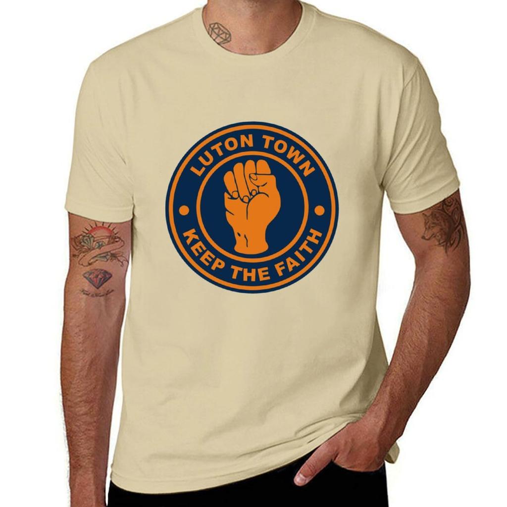 Luton Town keep the faith T-Shirt customs cute tops anime mens t shirts casual stylish