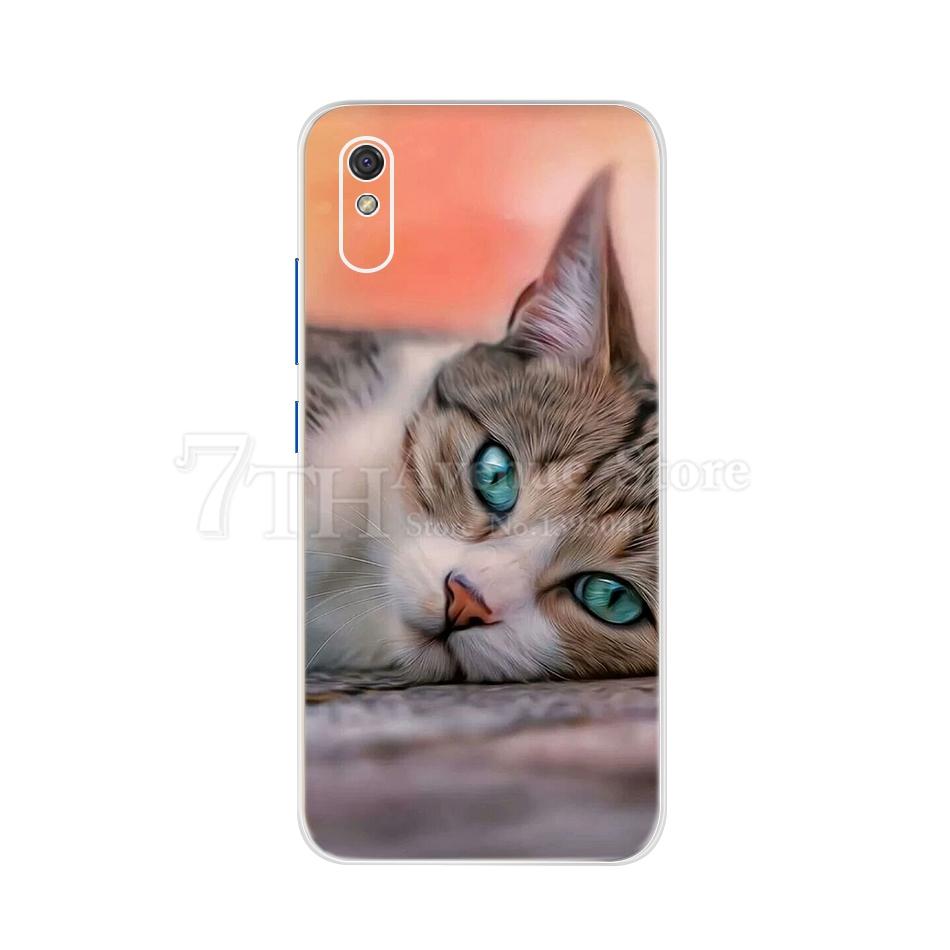 For Xiaomi Redmi 9A 9C 9 Case Cute Cat Printed Soft Silicone TPU Back Cover For Redmi 9A Phone Case Redmi 9C Redmi9 Bumpers