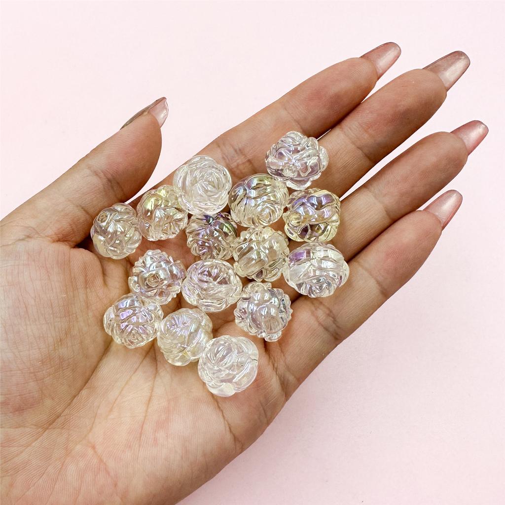 15 шт 21 мм модные акриловые цветы свободные бусины для самостоятельного изготовления ожерелий браслетов ювелирных изделий