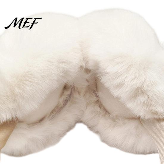 Cold Protection Ear Muffs for Daily Use Women's Winter Muffs, Soft Faux Rabbit Fur Warmers Thick Long Velvet Warmer Sports Commuting,