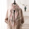Windproof Winter Plaid Scarf Thick Warm Women Wrap Shawls Casual Long Tassel Scarves