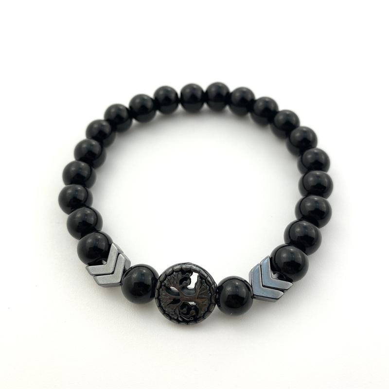 New Life Tree Bracelet For Men Women Natural Tiger Eyes Obsidian Stone Bracelet Aromatherapy Essential Oil Diffuser Bracelet Yoga Strand Jewelry