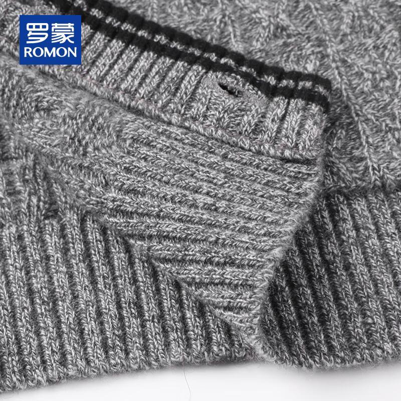 ROMON Мужской кардиган с V-образным вырезом из 100% чистого кашемира