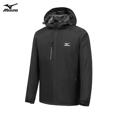 Mizuno Унисекс ветрозащитная куртка с флисовой подкладкой для улицы