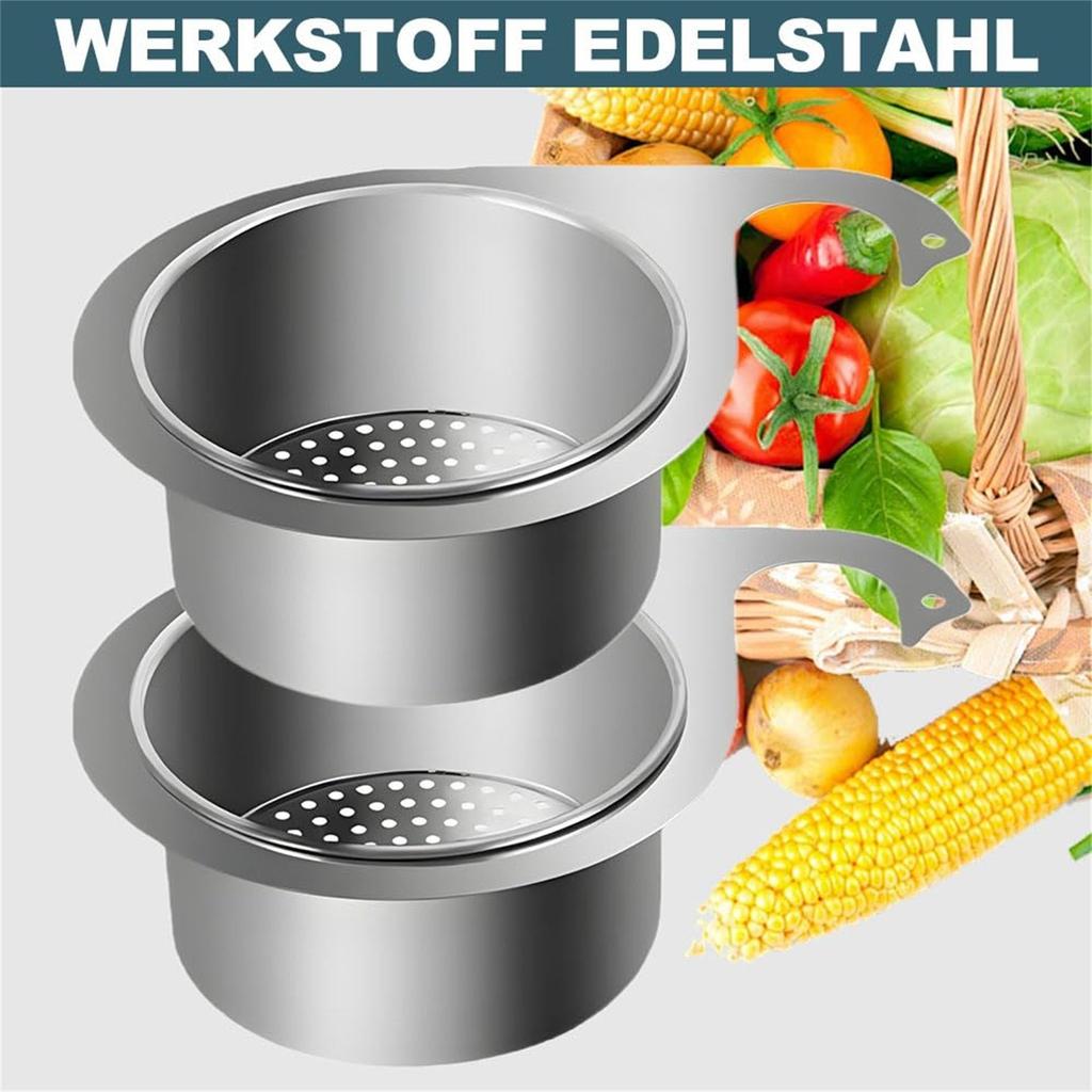 Multi-functional Basket,Stainless Steel Swan Sink Strainer Basket, Tap Hanging Filter Basket, Corner Sink Strainer