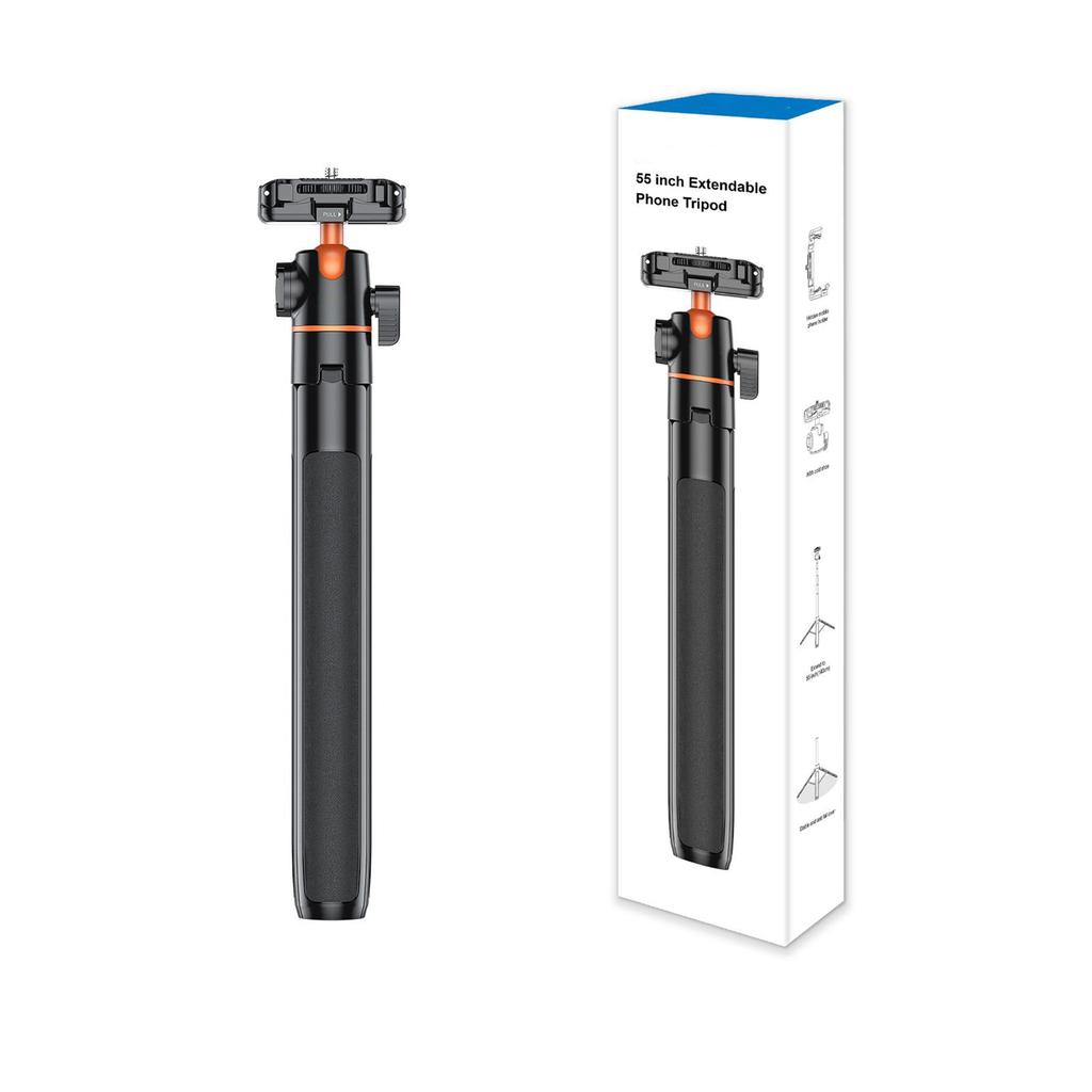Штатив для камеры Легкий Выдвижной Селфи-палка Алюминиевая VLOG-подставка с шаровой головкой 360 градусов