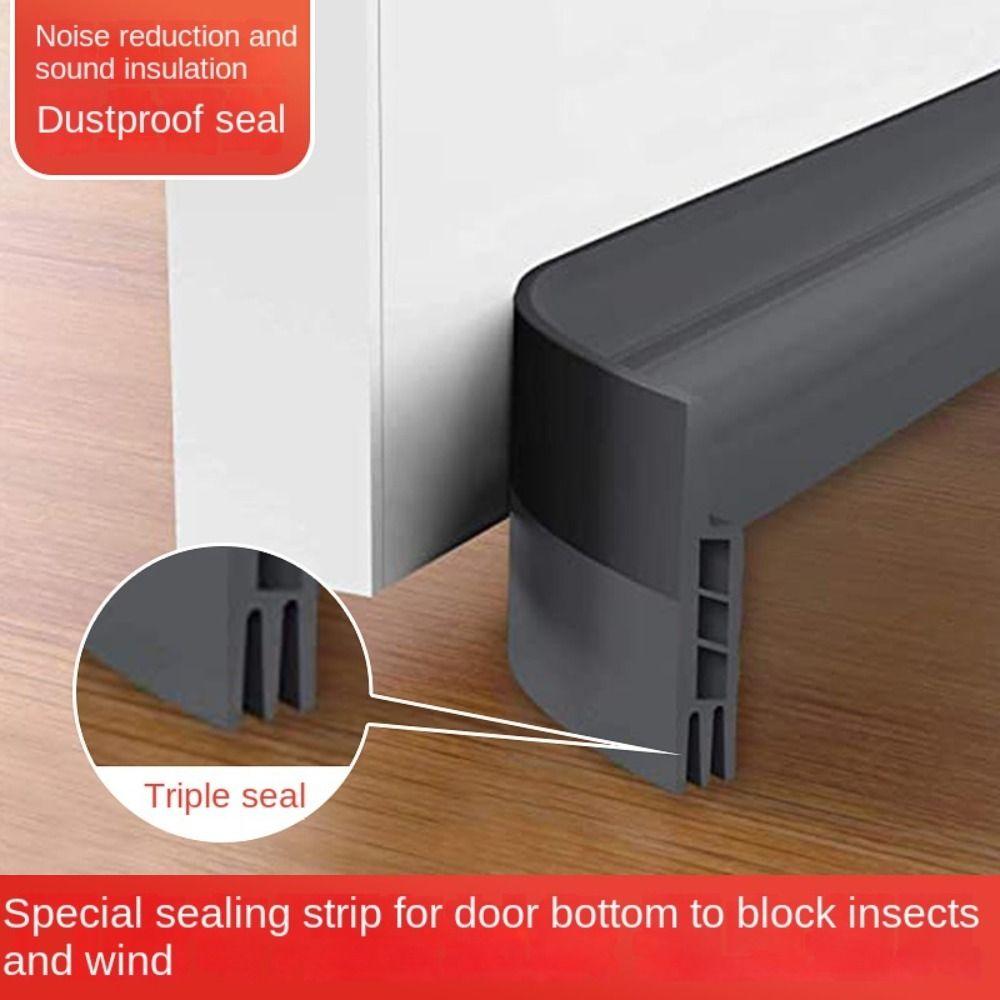 Stripping Door Bottom Sealing Tape Under Door Seal Strip Weatherstrip Draft Stopper Dust Strip