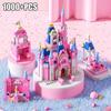 1000 шт. 6 в 1 серия друзей, замок принцессы розовой мечты, строительный блок для девочек, королевский дом, набор городских кирпичей, детская игрушка