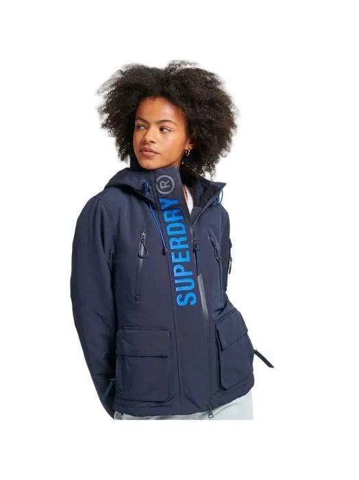 Superdry Windcheater Down Coat polyester Blue