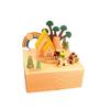 Оригинальная деревянная музыкальная шкатулка, украшение для дома, поделки, карусель, подарок на день рождения ребенка, для девушки, на День святого Валентина, 11x15 см