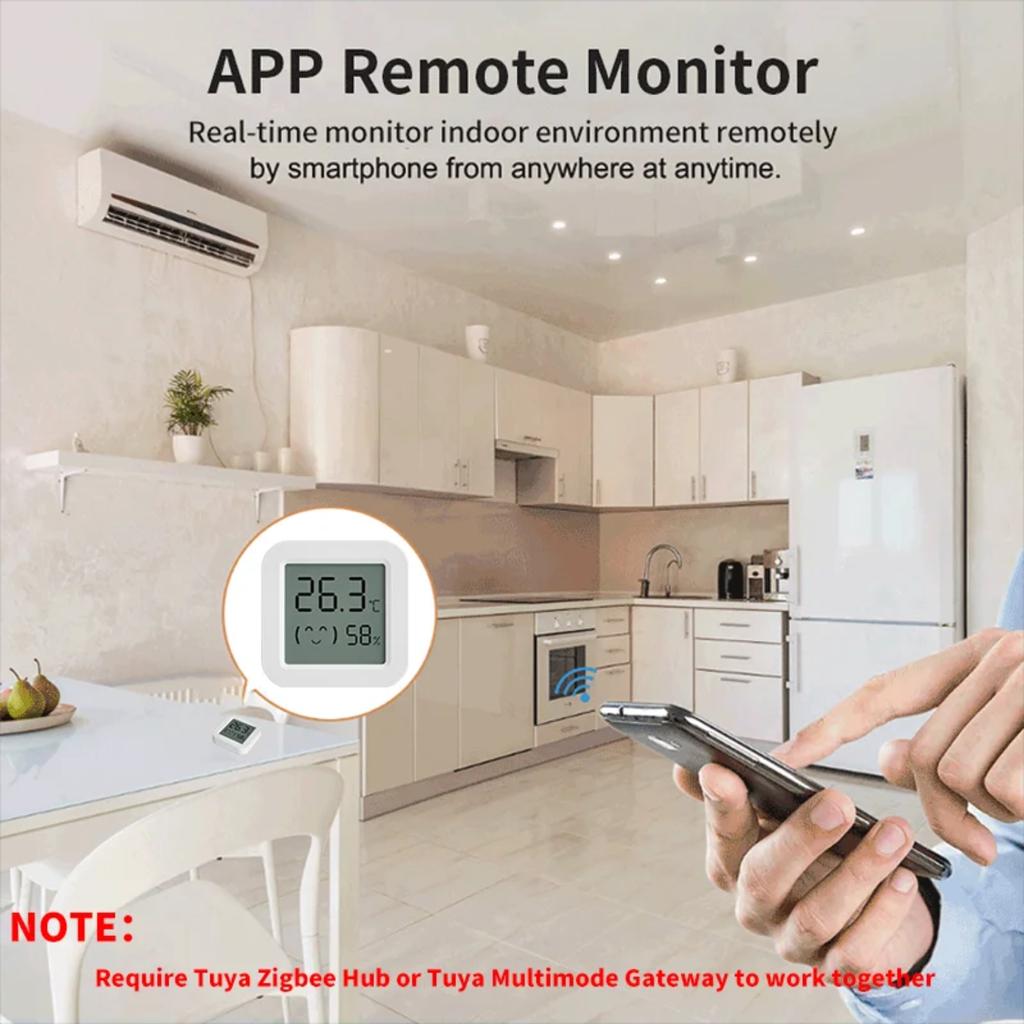 Датчики температуры и влажности Mini ZigBee с компактным дизайном и долговечными батареями для систем автоматизации умного дома