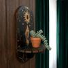 Wooden Wall  Storage Rack Sun Moon Wall Display Stand Witchy Decor Wall Decoration  Living Room