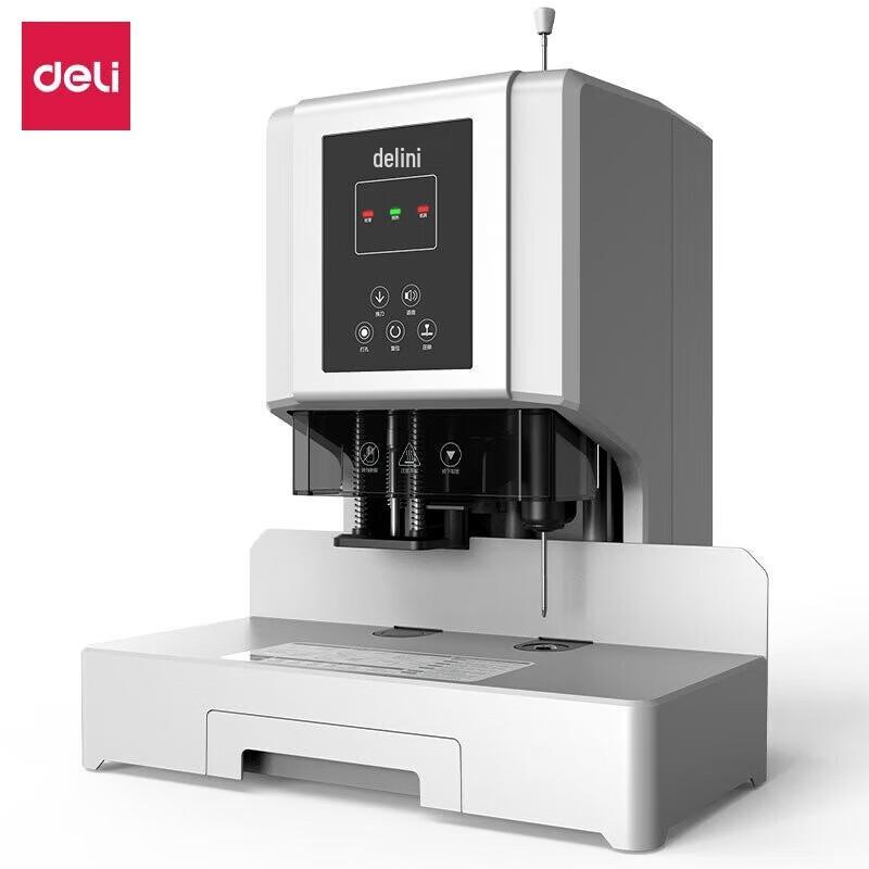 Deli 14666 Automatic Laser Positioning Binding Machine CN plug (adapter included)