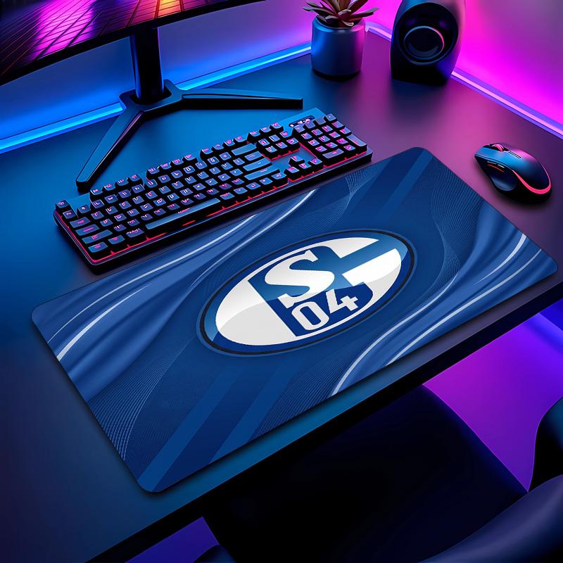 Коврик для мыши с футбольным узором Schalke 04 Не?Нескользящий резиновый игровой коврик для мыши для стола, офиса, дома