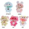 10cm Doll Clothes Plush Hairy One-piece Garment Gift Cartoon Animal Jumpsuits  Stuffed Cotton Doll