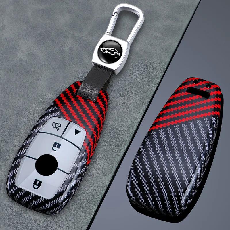 VDPPW1 Hot 2025 3/4 Buttons for Mercedes Benz A C E S G Class GLC CLE CLA GLS AMG W205 W213 W222 Carbon Fiber Car Key Case Cover Shell