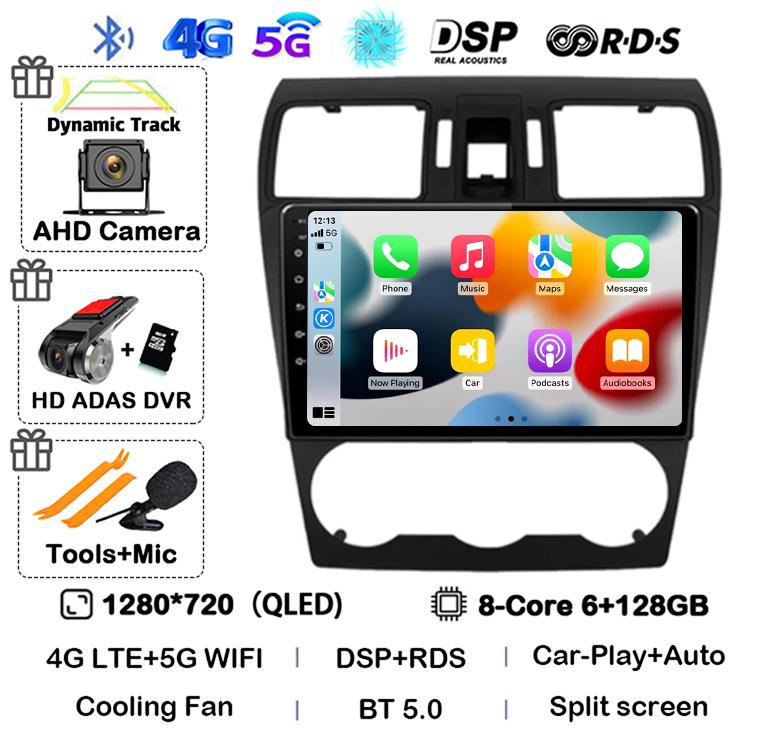 Android 14 Carplay Для Subaru Forester 4 SJ XV 2012 2013 2014 2015 Автомагнитола Мультимедийный проигрыватель GPS Стерео Камера 360 Головное устройство