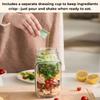 Банка для салата с вилкой, контейнер для салата Mason Jar с боковым отверстием, контейнер для салата с вилкой, миска для заправки, отделения для соуса