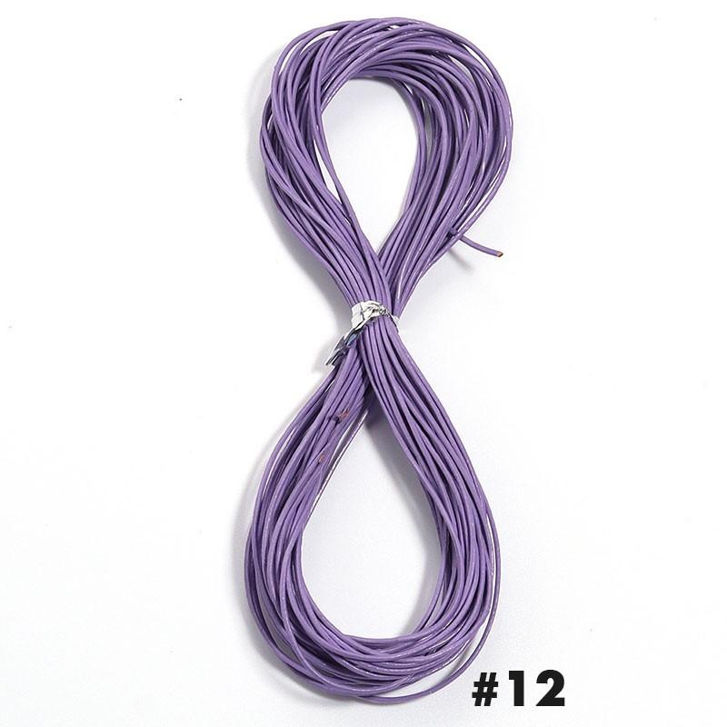 10 ярдов 1,5 мм круглый кожаный шнур из коровьей кожи Материал для изготовления ювелирных изделий Ручной работы Браслетов Для изготовления ювелирных изделий Фурнитура Шнуры для рукоделия