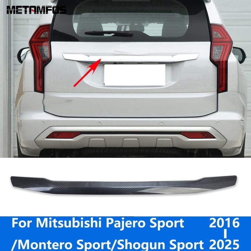 Для Mitsubishi Pajero/Montero/Shogun Sport 2016-2024 2025 Углеродное волокно Задняя крышка багажника Дверь багажника Накладка Аксессуары