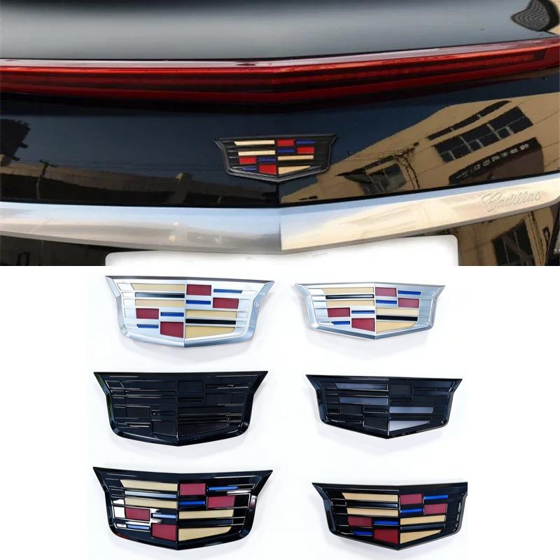 Для Cadillac XTS XT5 XT6 ATSL SRX BLS CT4 CT5 CT6 Автомобильная передняя решетка значок наклейка Автомобильная задняя дверь багажника значок Модификация наклейки
