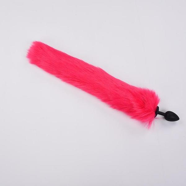 Красный лисий хвост реквизит для выступлений украшение для вечеринки
