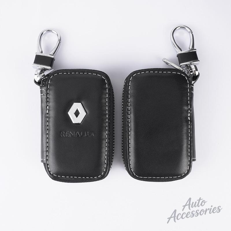 Leather Key Wallet Car Key Bag Multi Function Key Case For Renault Sport Duster Megane 2 3 koleos duster logan clio Accessories Z555