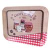 Les Trésors De Lily [M1325] - Small Tray 'Jam and Honey' Beige Red (red Tiles) 15x20 Cm