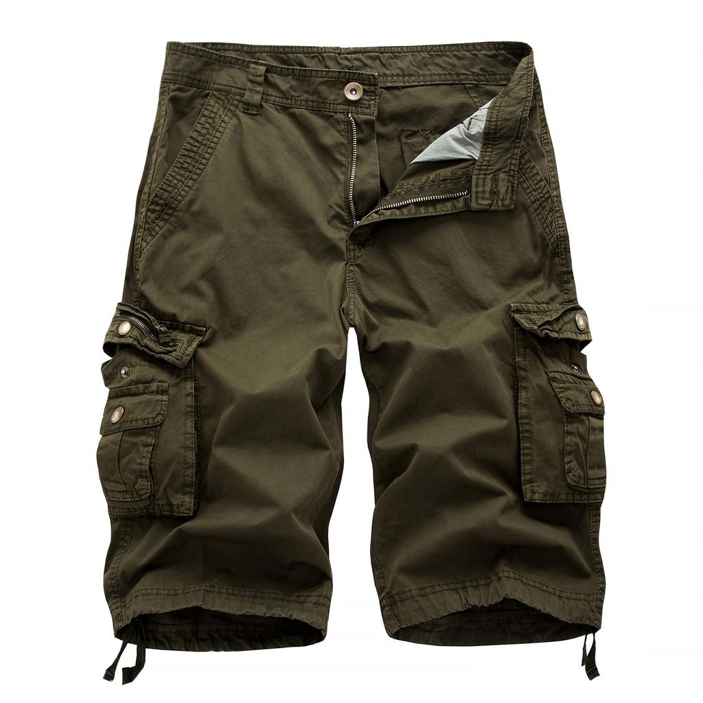 Summer Men Casual Cargo Shorts With Multiple Pockets For Youth And Teens