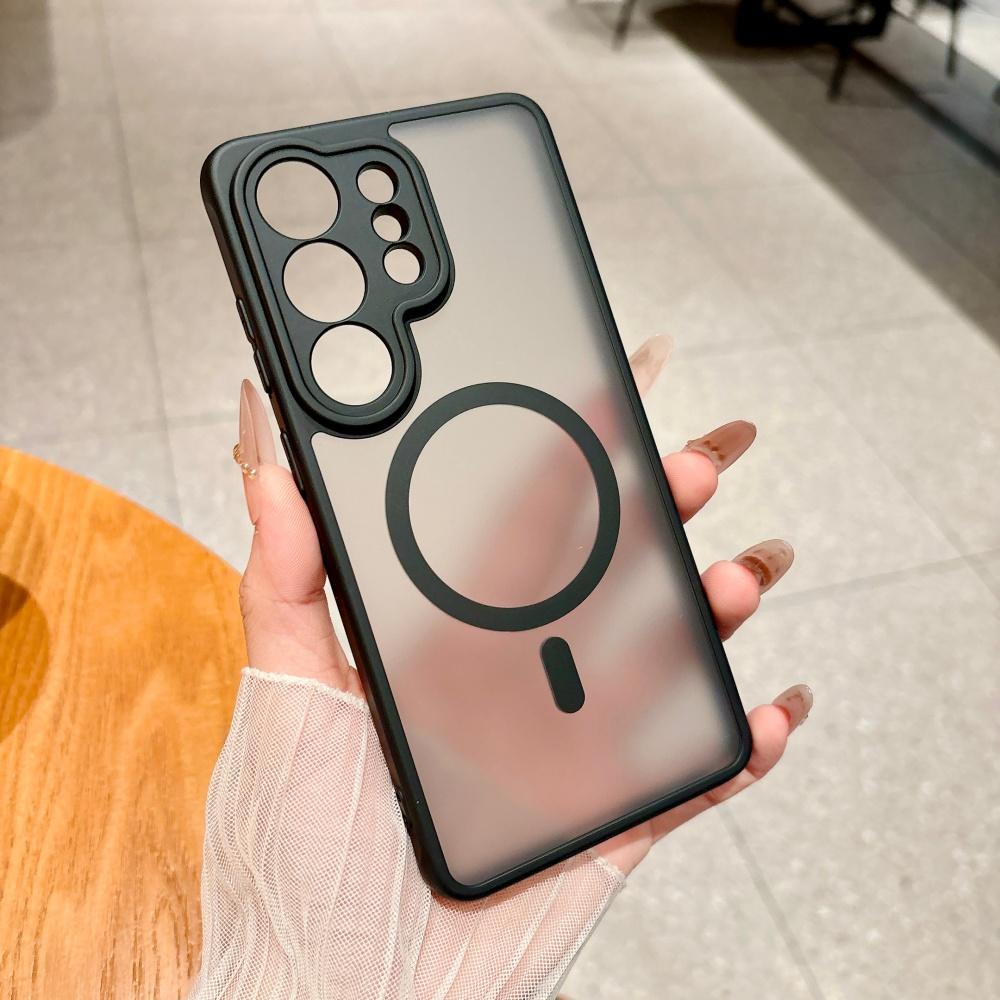 Luxury Matte Clear For Magsafe Phone Case For Samsung S26 S25 A56 A26 A16 Plus Ultra Wireless Charge Magnetic Full Bumper Cover