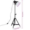 Floor Lamp 25 W Black 35 x 35 x 65 95 cm E27 Socket