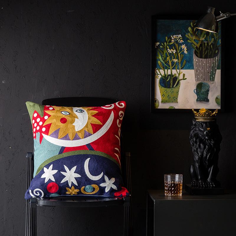Чехол для подушки в стиле кантри в европейском и американском стиле с изображением Пикассо для гостиной, вышитая подушка для прикроватной подушки