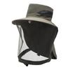 Outdoor Hat with Removable Mosquito Mesh Shawl Design Wide Brim UV Protection Climbing Hat Waterproof Fabric Foldable Hat