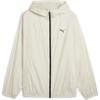 Solid Color Logo Hooded Long Sleeve Jacket Men Jackets White 684625-87