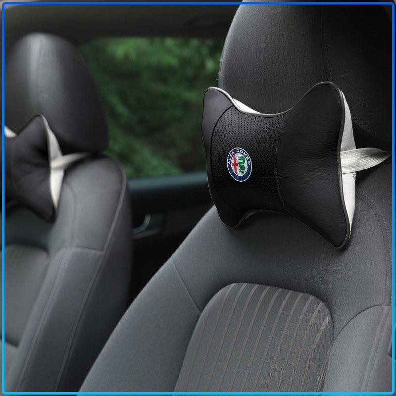 Для Alfa Romeo 147 159 156 Giulietta Giulia Mito Spider Alpha Подушки для шеи на подголовник Автомобильные подушки для шеи Подушка-поддержка для подголовника автомобиля Аксессуары для сидений 1/2 шт.