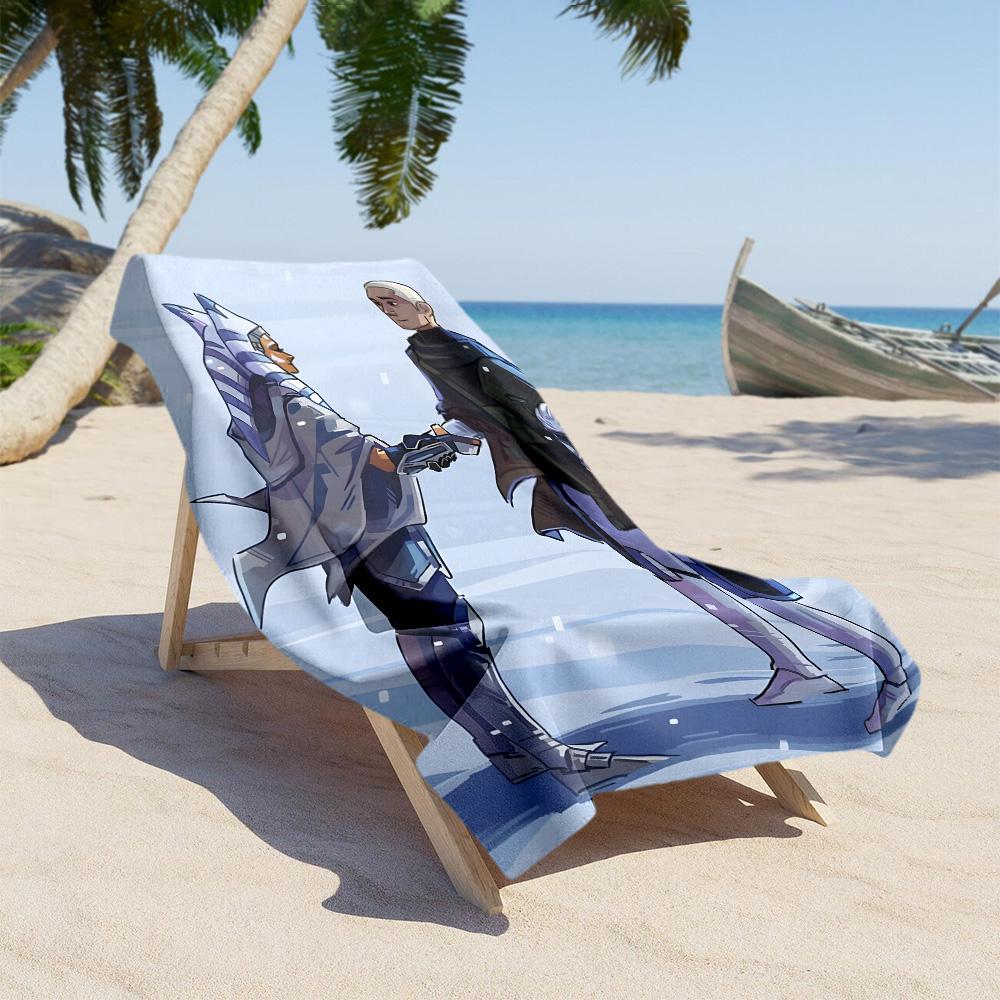Star Wars Beach Towel Soft Durable Quick-Dry Comfortable Lightweight Suitable for Swimming, Gym, Camping, Yoga Vacation
