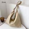 Women Large Capacity Shoulder Bags Female Tote Bags PU Leather Handbag Simple Shopping Bag