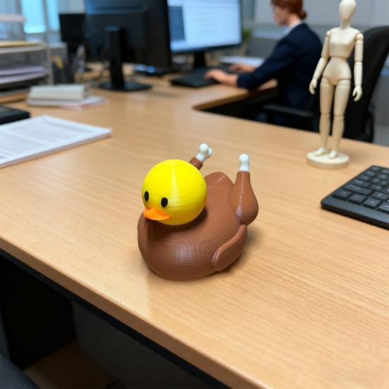 День благодарения Мини-фигурка индейки утки Яркий цвет Полимерная статуэтка Оптовый декор День осеннего урожая