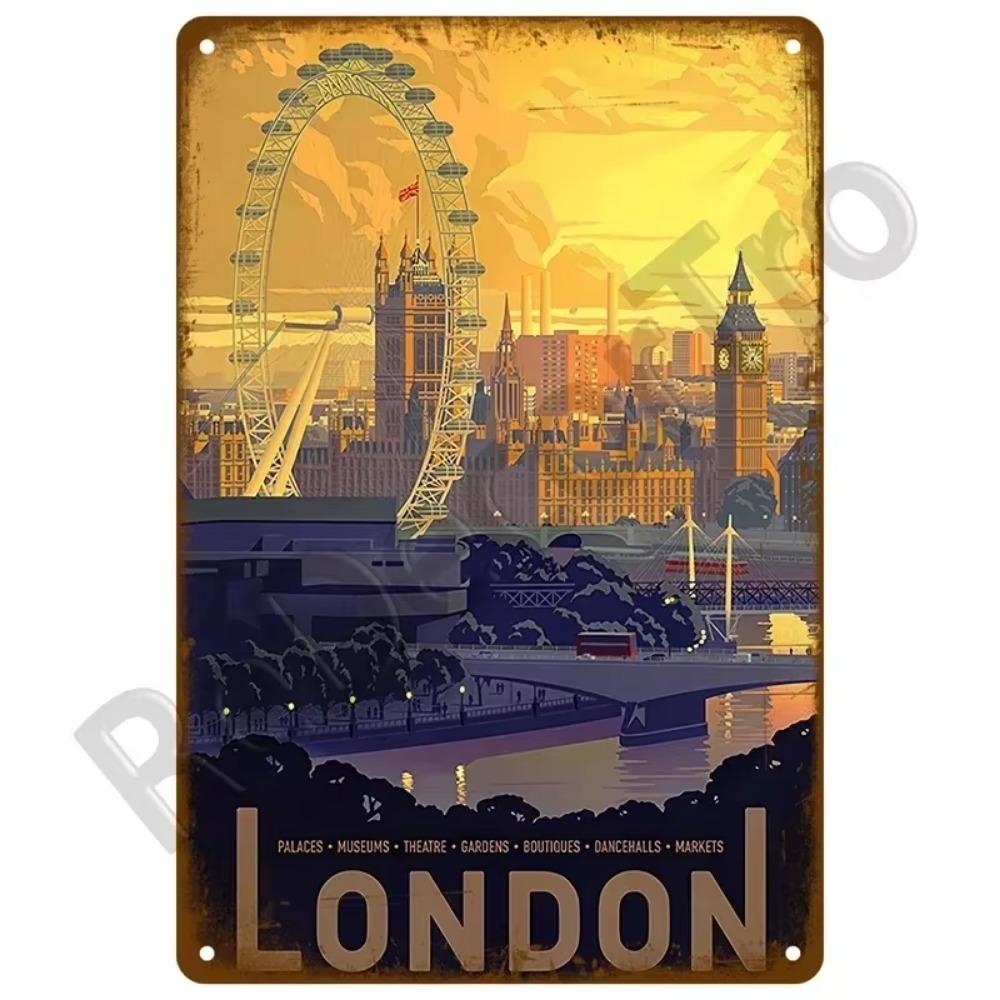 1PC Transform Your Space This Summer: 1PC Exquisite Vintage Metal Plaque, Perfect for Coastal Decor In Homes, Beach Bars & More