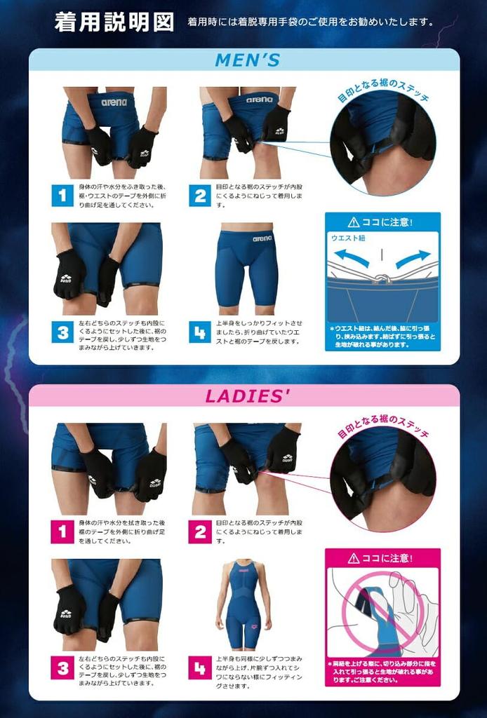 Купальник гоночный цельный гетры D синий x розовый [Arena] (Закрытая спина/половина ноги) Женский (ДБЛУ)