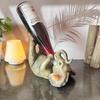 1pc 16.0cm Resin Elephant Wine Rack,Brown/Gray,Perfect for Home Decor, Living Room,or Desk,Ideal Gift for Summer Holidays and Birthdays,Elephant Decor