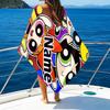 1pc The Powerpuff Girls8 Beach Towel with Custom Name, Beach/Swimming/Bath/Picnic/Camping Towel, Suitable for Seaside Beaches