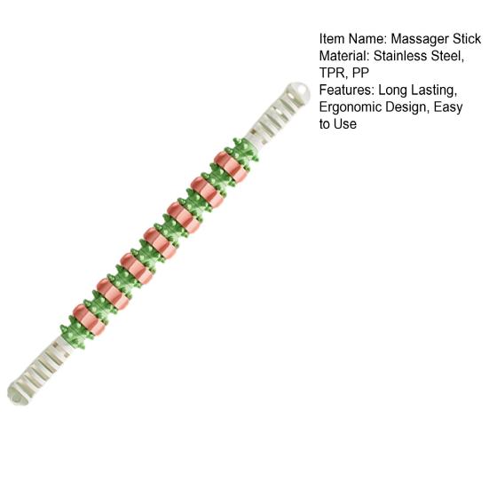 Бытовая массажная палочка для тела с нескользящей конструкцией, портативный эргономичный роликовый массажер для снятия мышечного напряжения и целлюлита