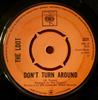 7inch Record LOOT - Don't Turn Around 3231 CBS 1968 UK Rock Used