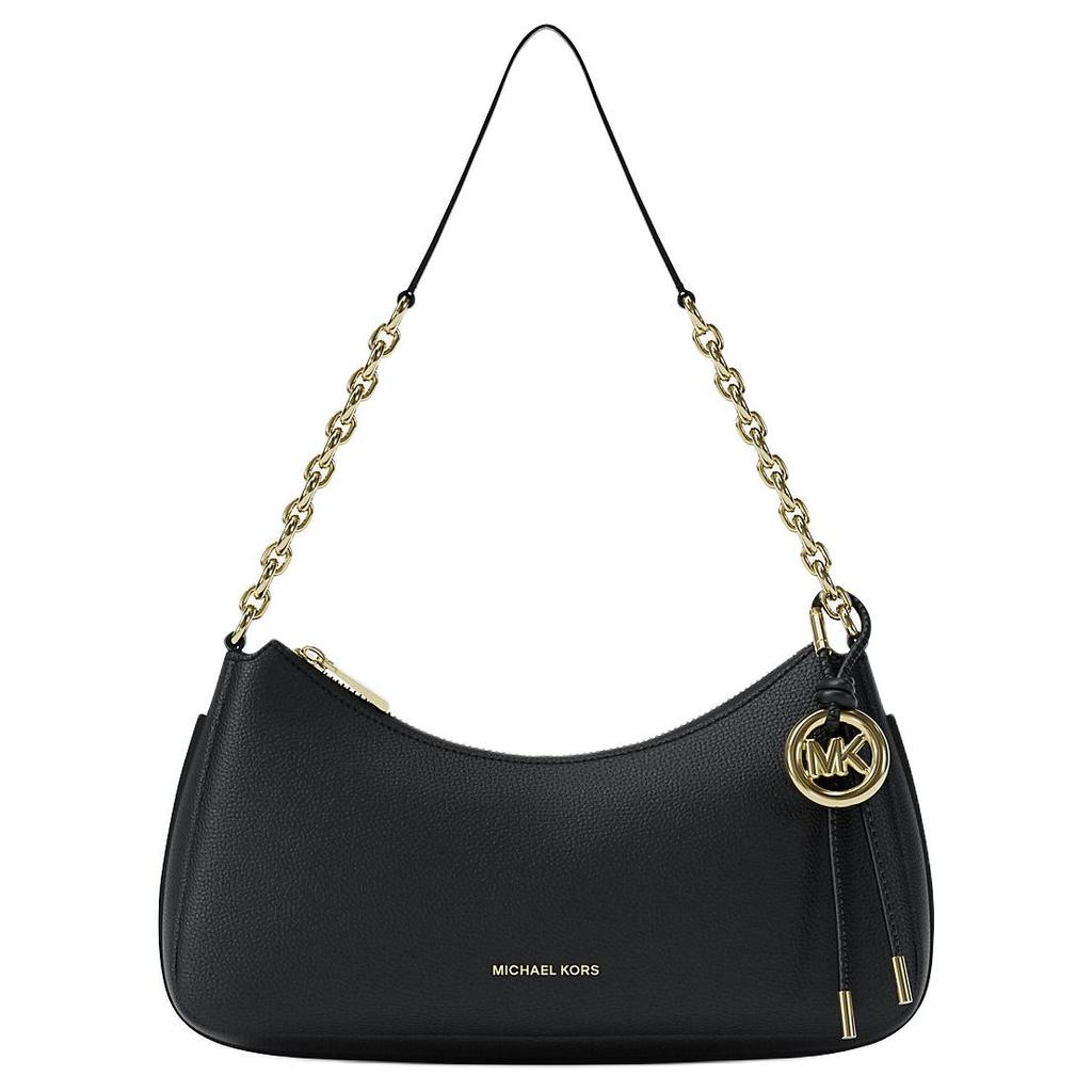 Michael Kors MK Nolita Pop Сумка через плечо из кожи Pebble Medium Женские сумки Черный 32R6GY5W8L-BLACK