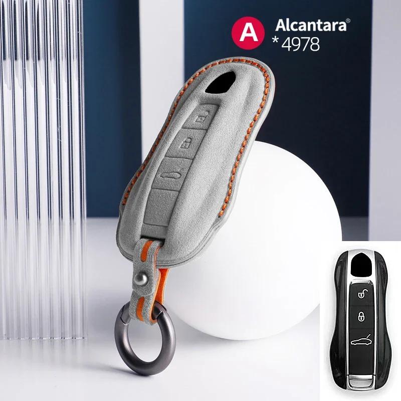 AABKR1 Car Key Bag Case Cover For Porsche Panamera Spyder Carrera Macan Cayman Cayenne 911 970 981 991 Car Key Cover Accessories