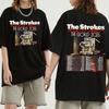 Reality Awaits Тур по Северной Америке 2026 Футболка The Strokes Дизайн Группы Печать Футболки Хлопок Летняя Короткий Рукав Мужские Футболки Рубашка