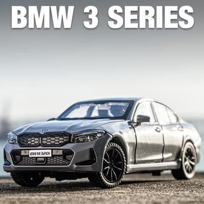 Новый 1:32 320i THE 3 G20 2023 Сплав Литые под давлением и Игрушечные транспортные средства Металлическая модель игрушечного автомобиля Звук и свет Коллекция Детская игрушка