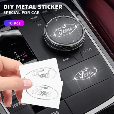 Горячие DIY Металлическая Наклейка на Автомобиль Логотип Маркировка Эмблема Значок Наклейки Для Ford B-Max cmax smax KA st line Galaxy Explorer Mondeo Аксессуары